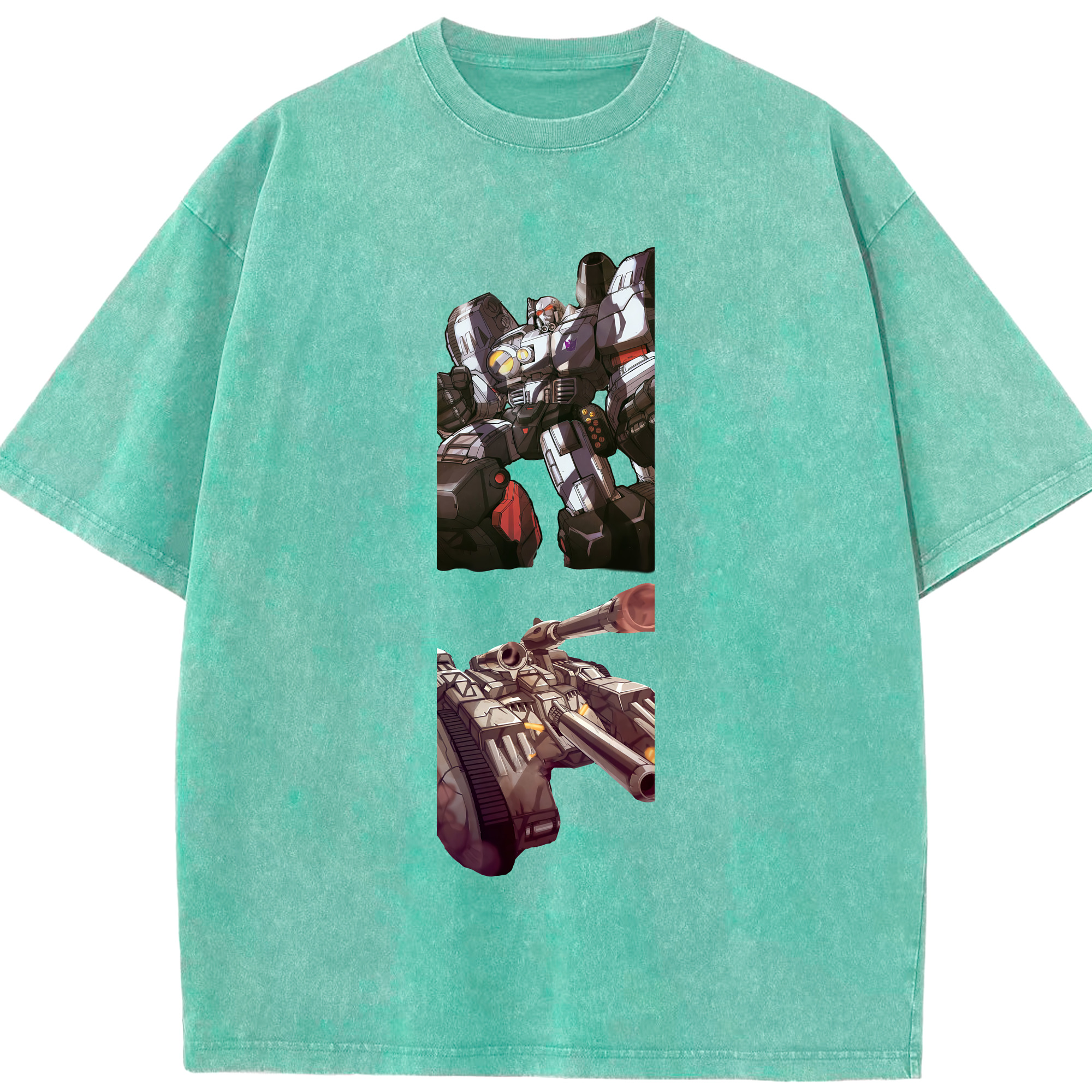 （画像用） Transformers トランスフォーマー 綿100% ヴィンテージ風 半袖Tシャツ（フロントプリント）